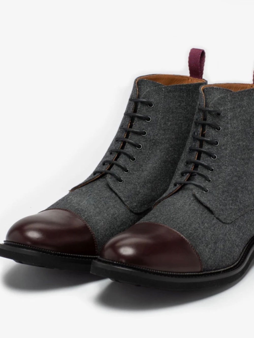 Men’s The Jack in Grey/Oxblood 9.5